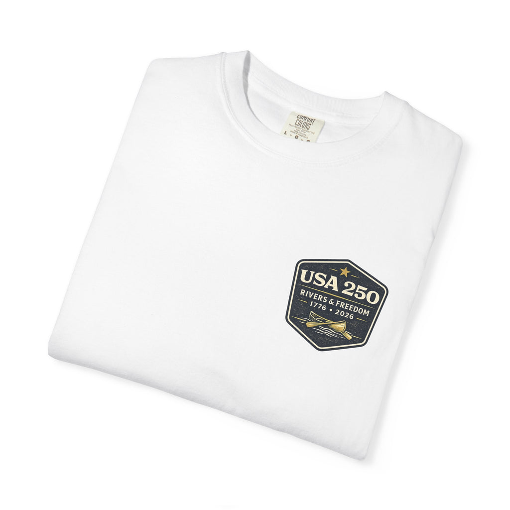 USA 250 River Heritage | Dark Back Badge Rugged Cotton Tee