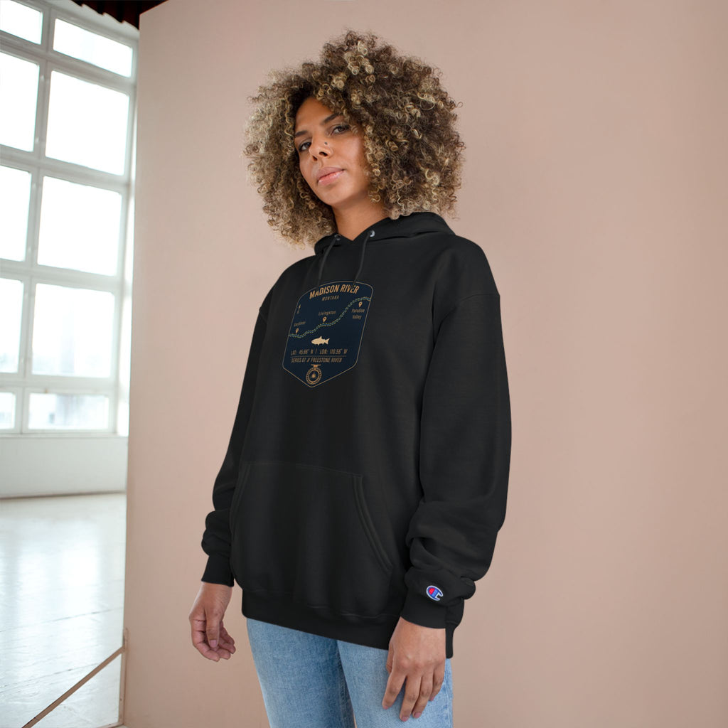 Madison River Patch Graphic Hoodie | Outdoor Adventure