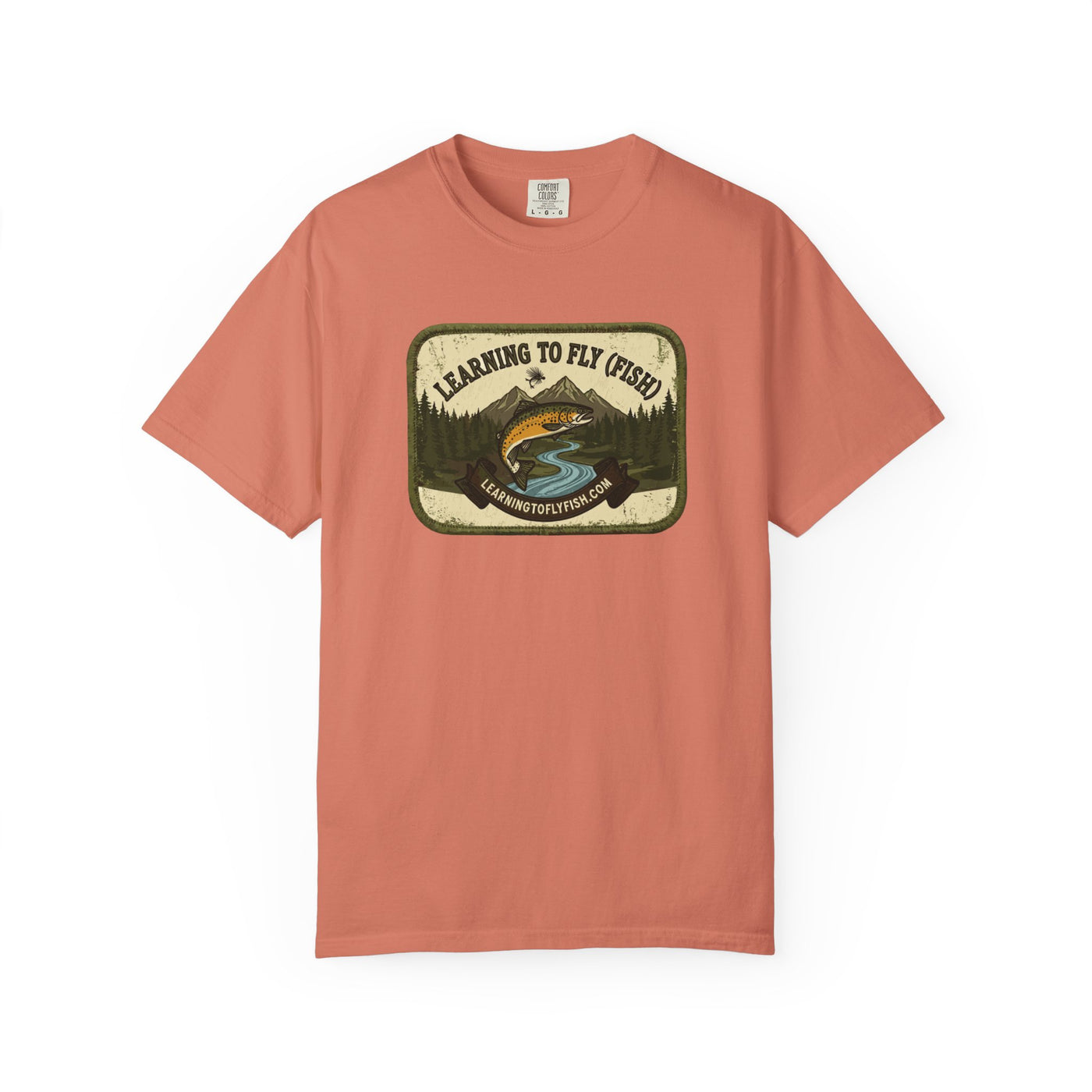 Learning to Fly (Fish) Map | Lightweight Cotton Trout Tee