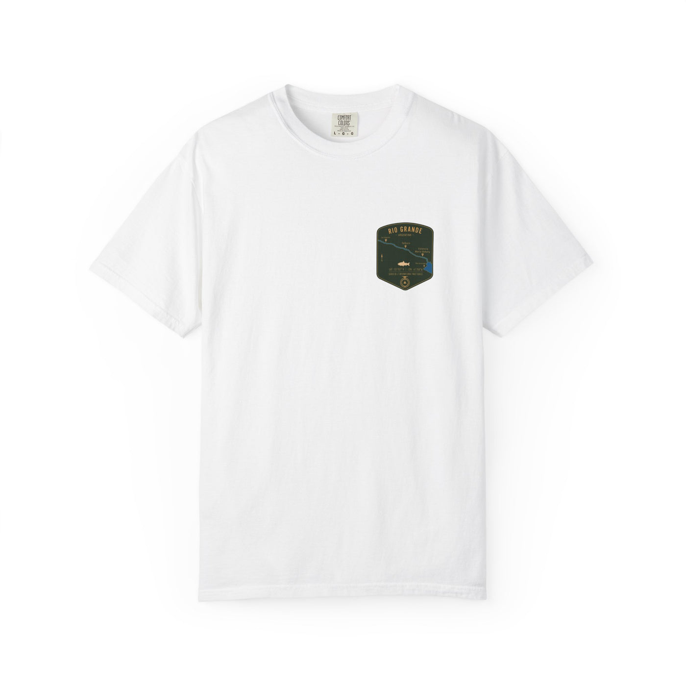 Global Series - Rio Grande Fishing Map Pocket-Size Patch — Rugged Cotton Tee