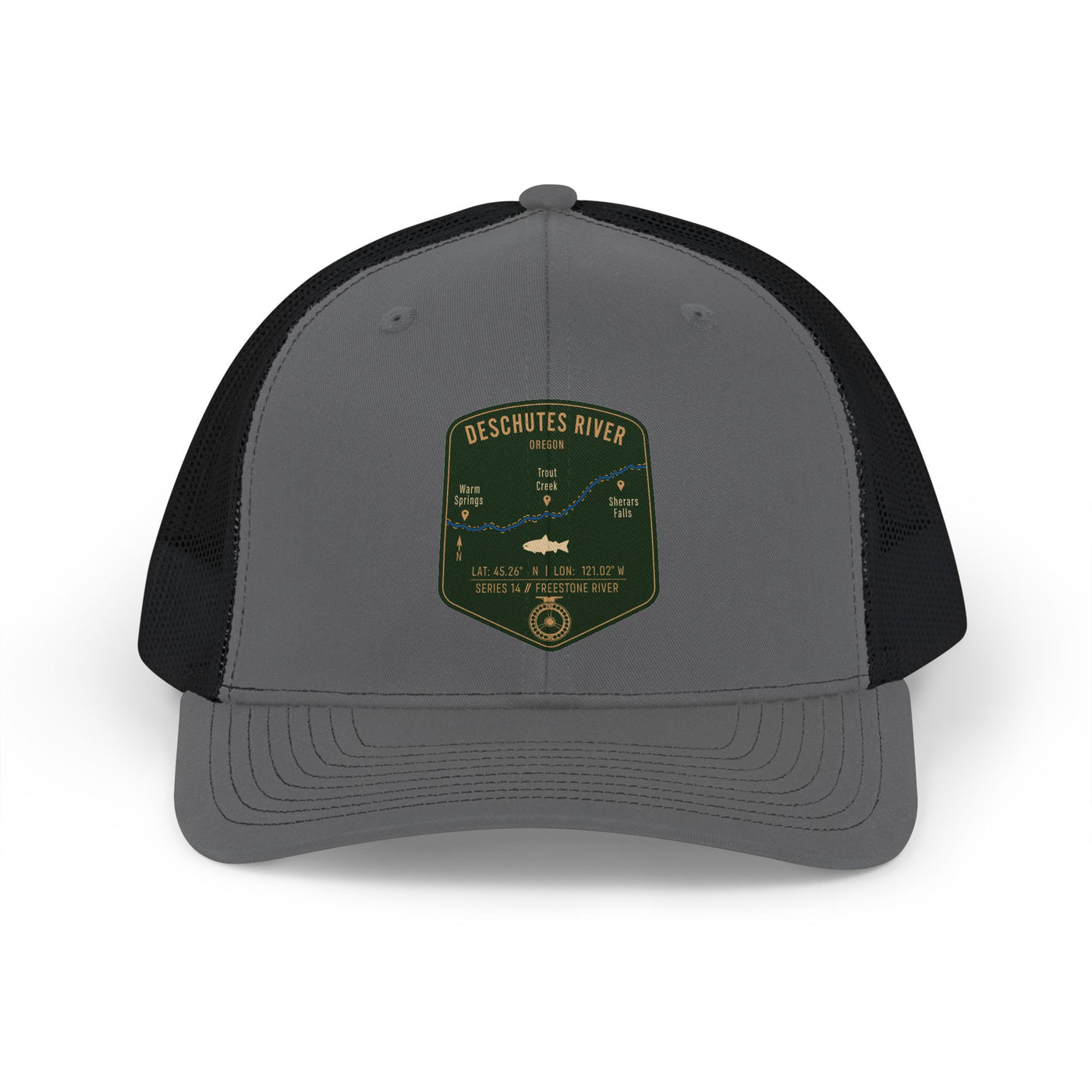Deschutes River Fishing Map Trucker Hat | Richardson 112
