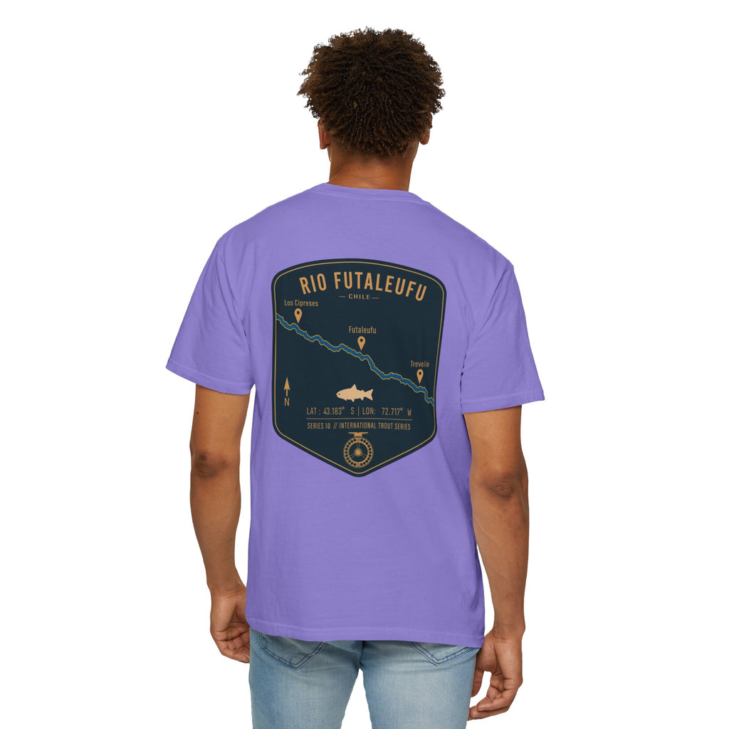 Rio Futaleufu Chile Fly Fishing T-Shirt - Patagonia International Trout Series Graphic Tee - Ultimate Gift for Anglers