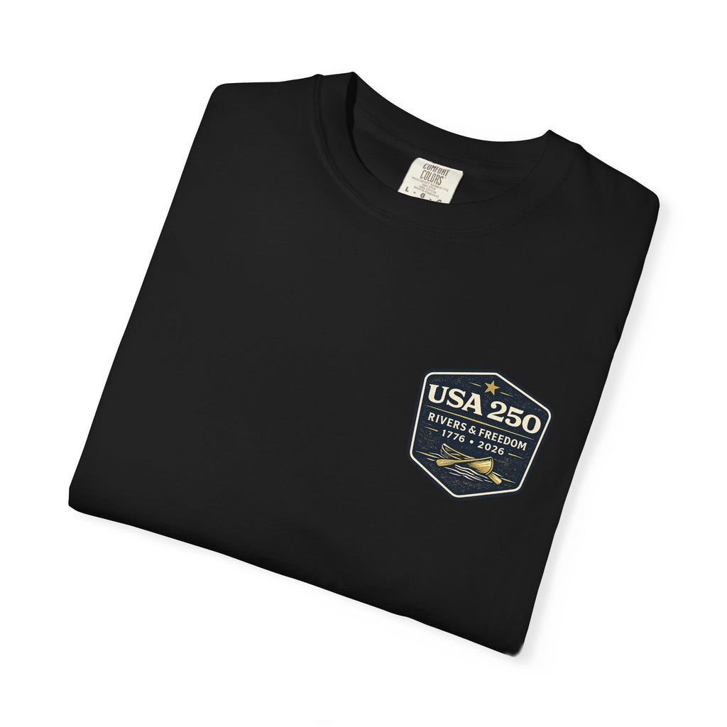 USA 250 River Heritage | Dark Back Badge Rugged Cotton Tee