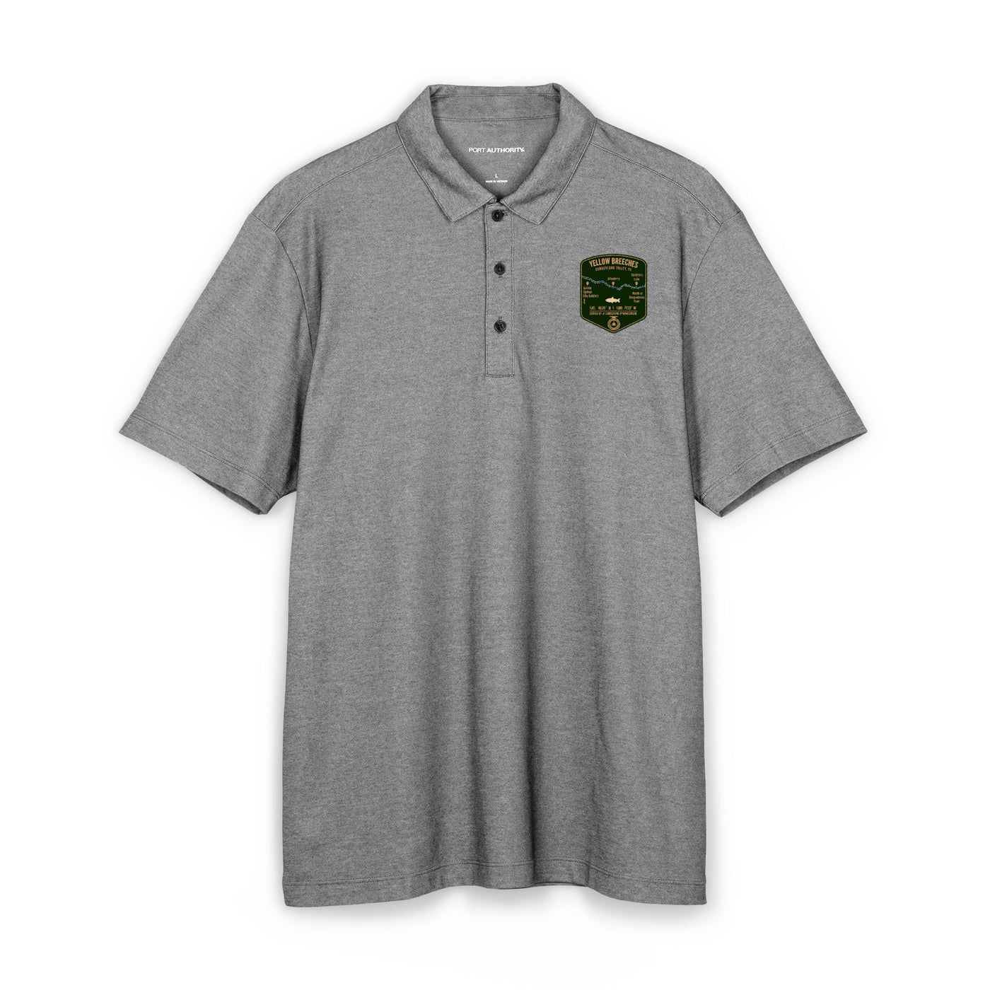 Yellow Breeches Fishing Map Polo | Port Authority® Fine Pique Blend