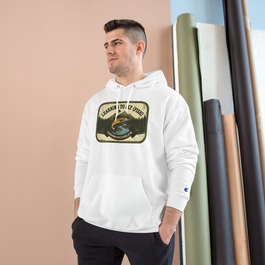 Learning to Fly (Fish) Patch Graphic Hoodie | Outdoor Adventure