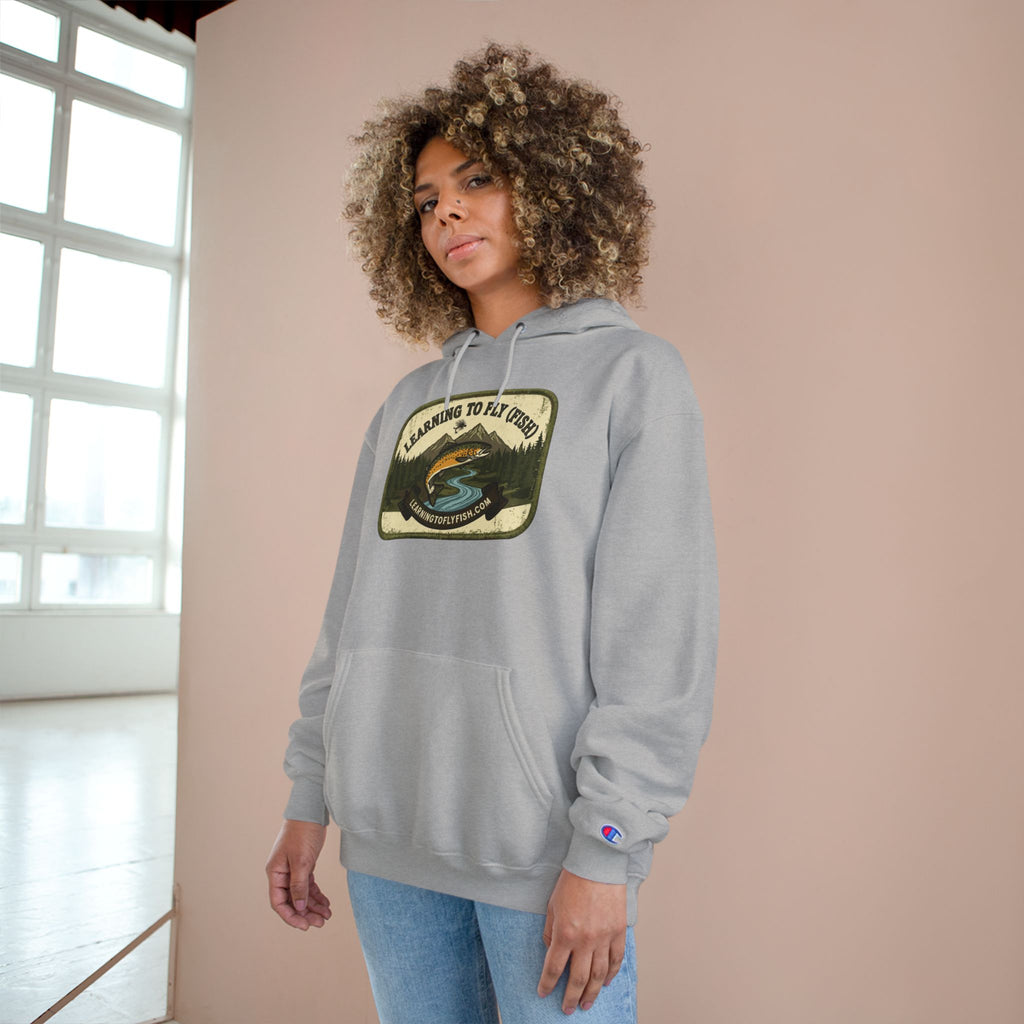 Learning to Fly (Fish) Patch Graphic Hoodie | Outdoor Adventure