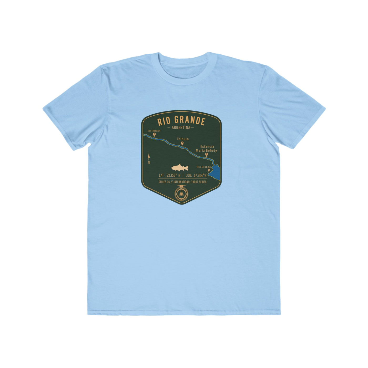 Global Series - Rio Grande Argentina Fishing Map | Lightweight Cotton Trout Tee