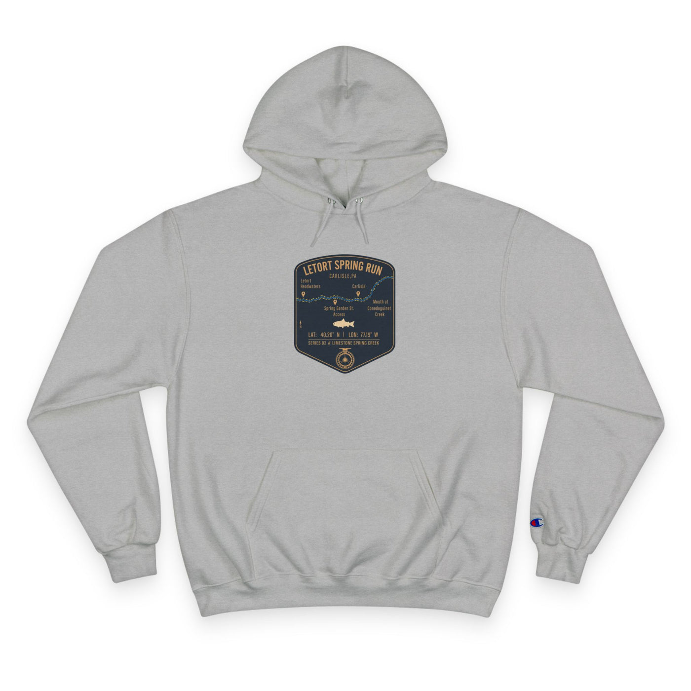 LeTort Spring Run Patch Graphic Hoodie | Outdoor Adventure