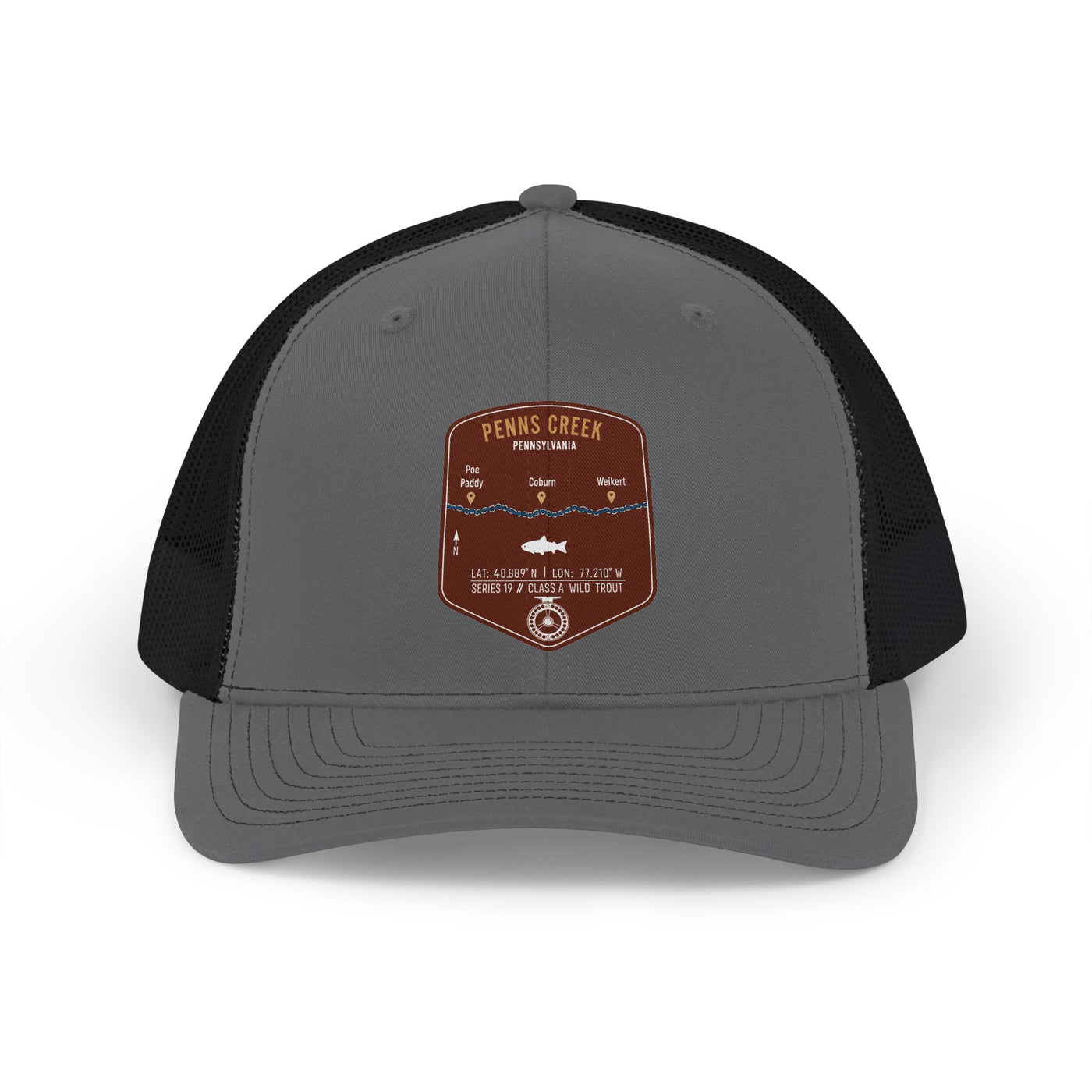 Penns Creek Fishing Map Trucker Hat | Richardson 112