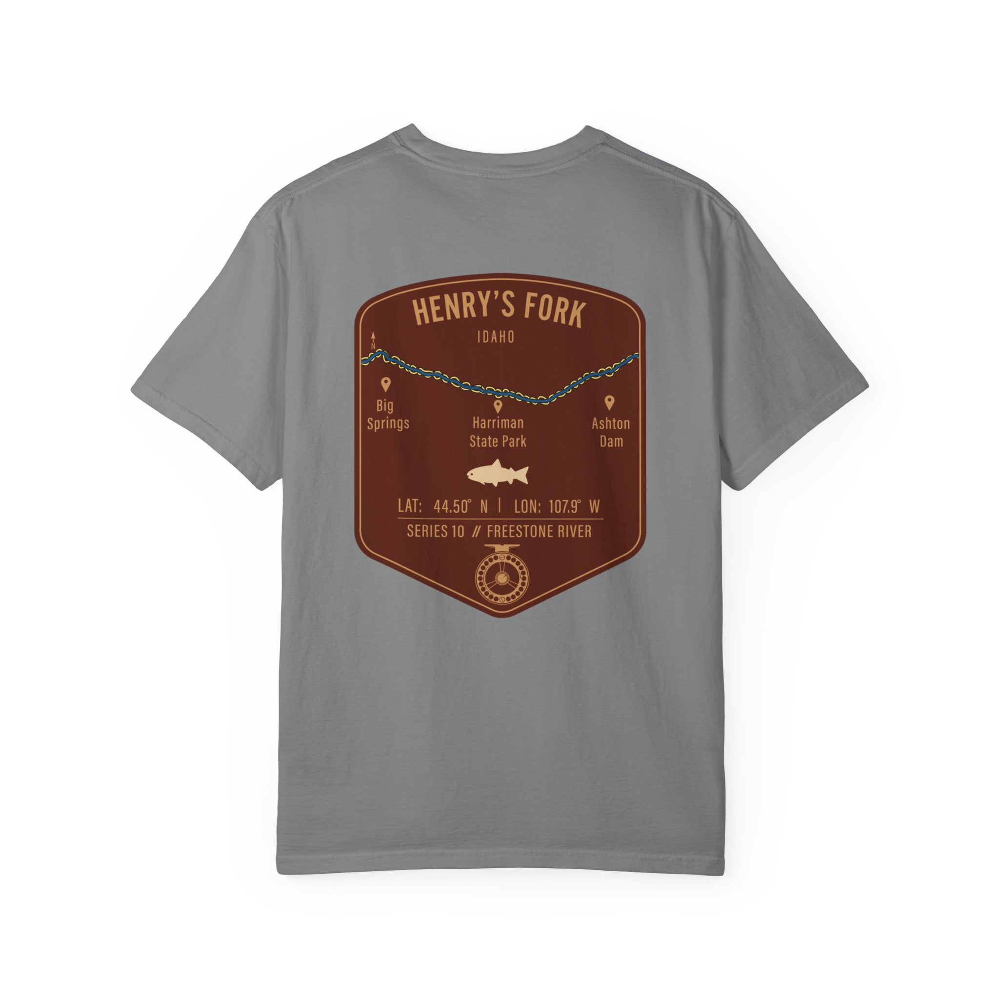 Henry's Fork Idaho Fly Fishing T-Shirt - Premium Vintage Angler Gift & Outdoor Adventure Tee
