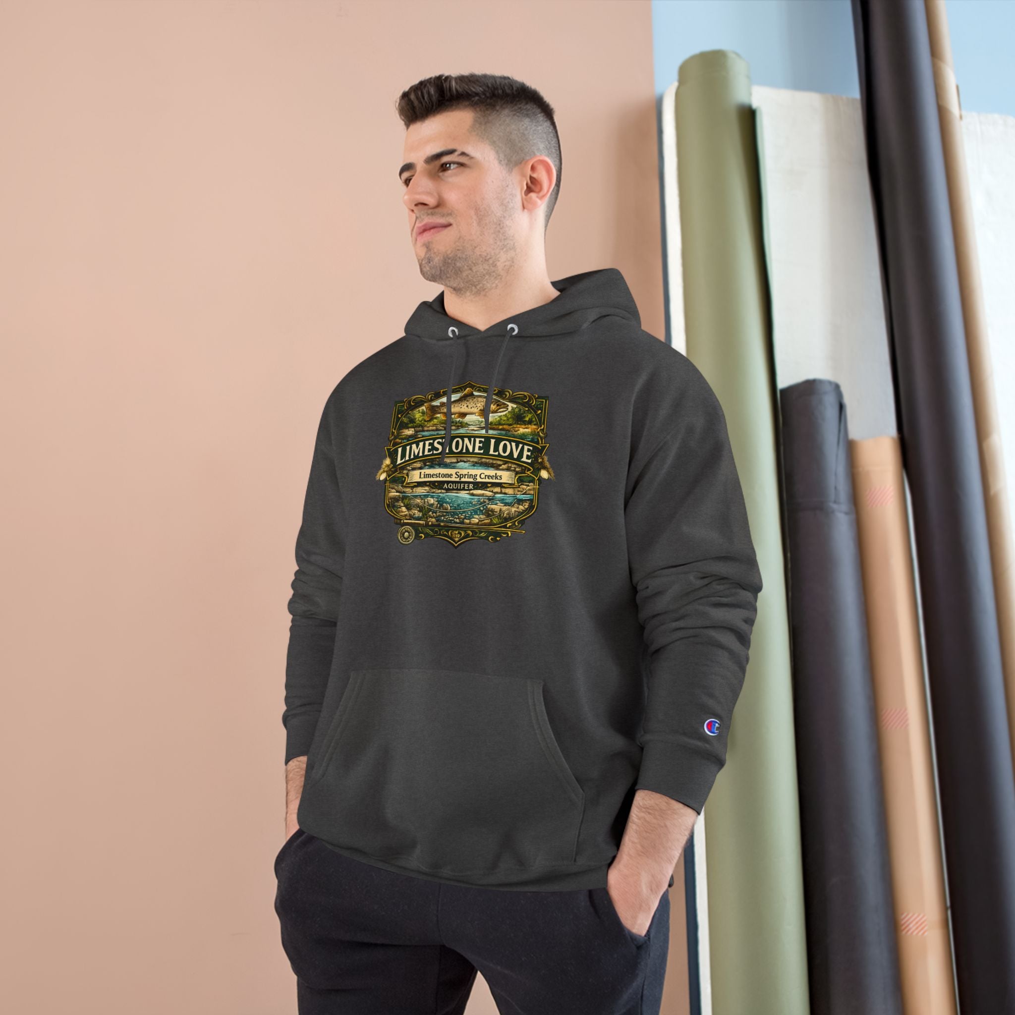 Limestone Love Patch Graphic Hoodie | Outdoor Adventure