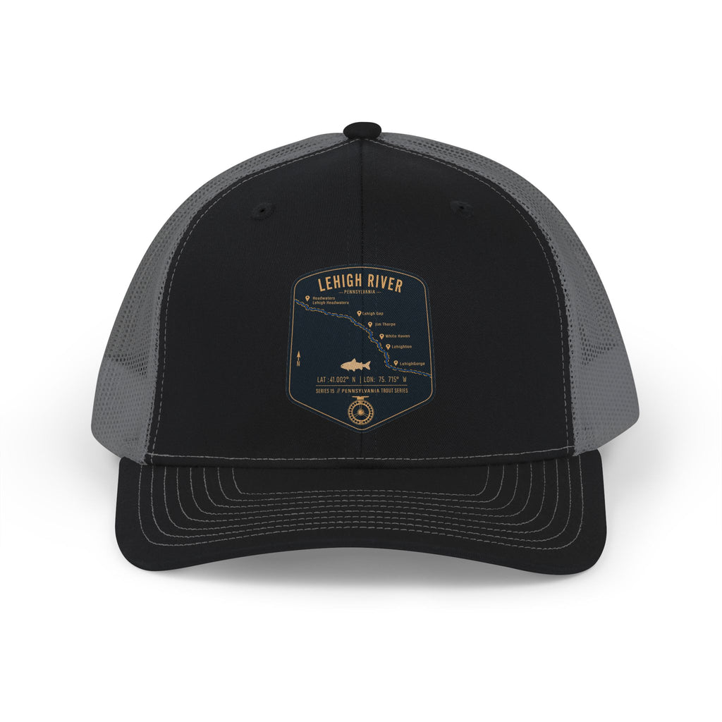 Lehigh River PA patch Fishing Map Trucker Hat | Richardson 112
