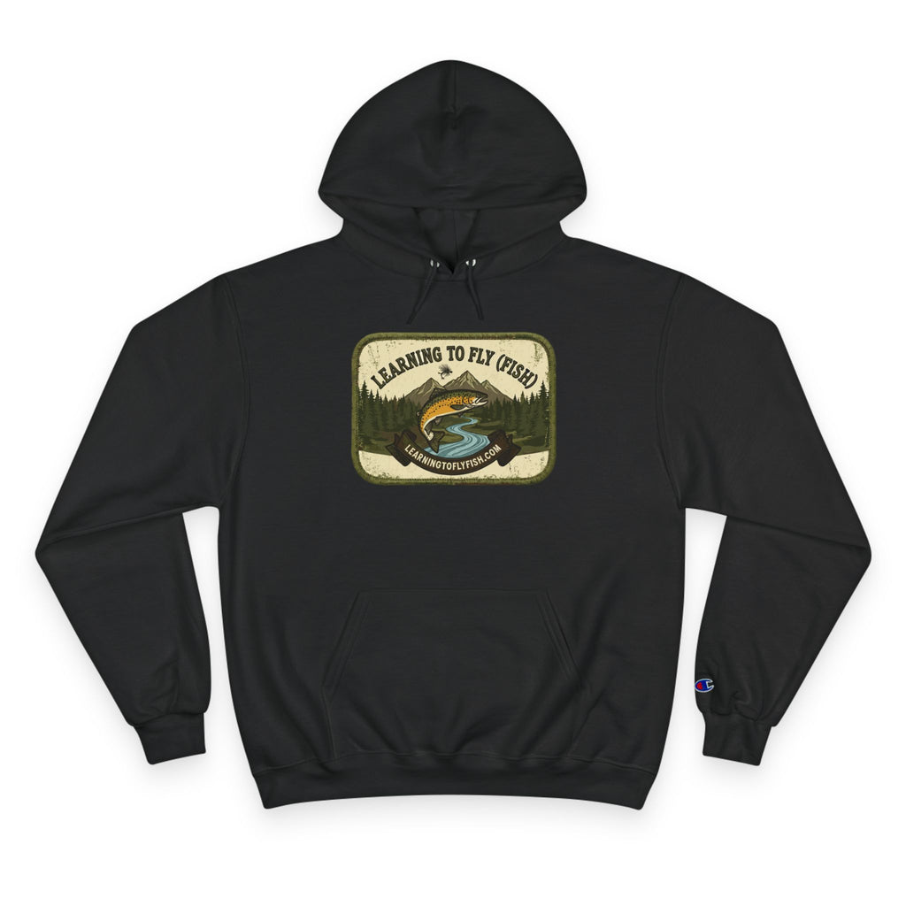 Learning to Fly (Fish) Patch Graphic Hoodie | Outdoor Adventure