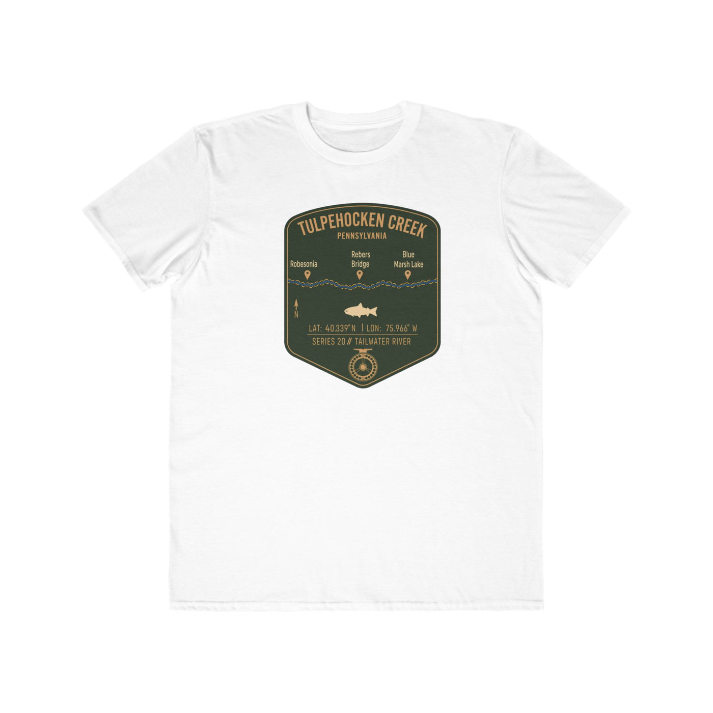 Tulpehocken Fishing Map | Lightweight Cotton Trout Tee