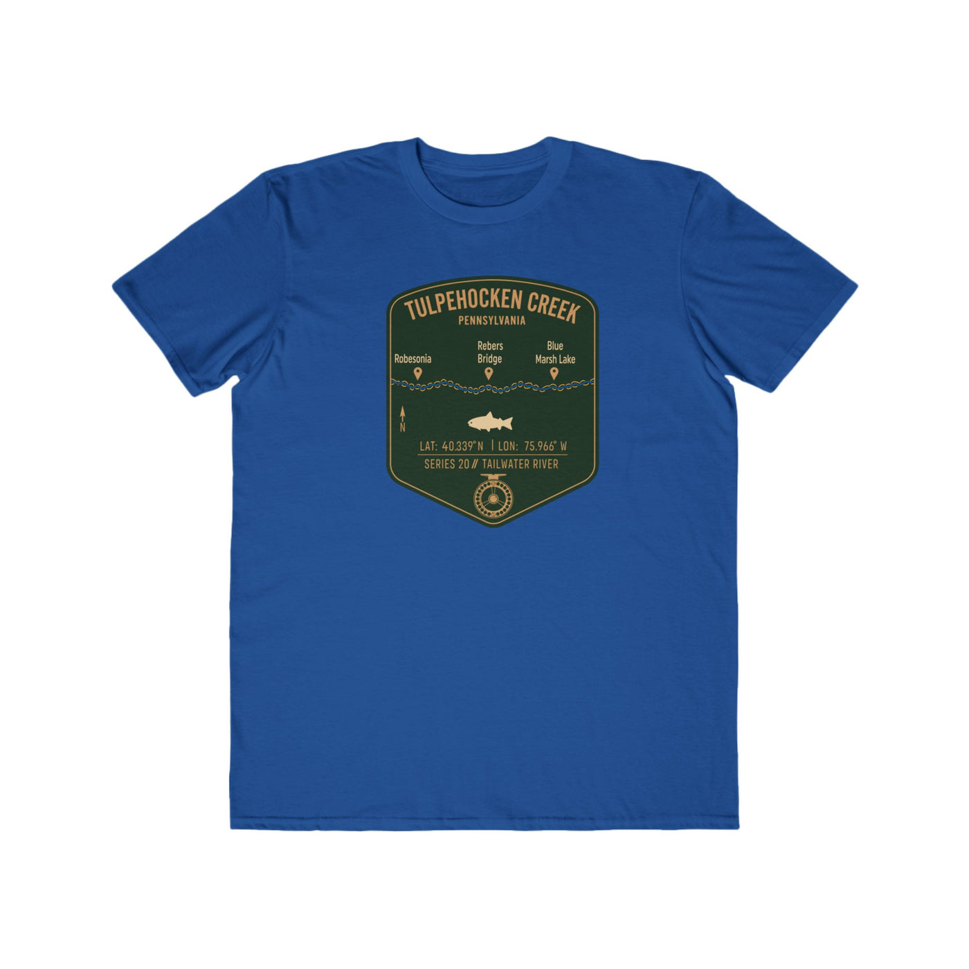 Tulpehocken Fishing Map | Lightweight Cotton Trout Tee