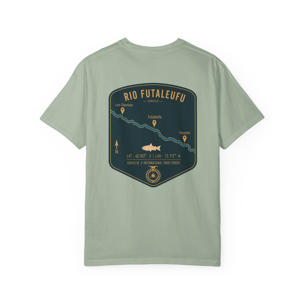 Rio Futaleufu Chile Fly Fishing T-Shirt - Patagonia International Trout Series Graphic Tee - Ultimate Gift for Anglers