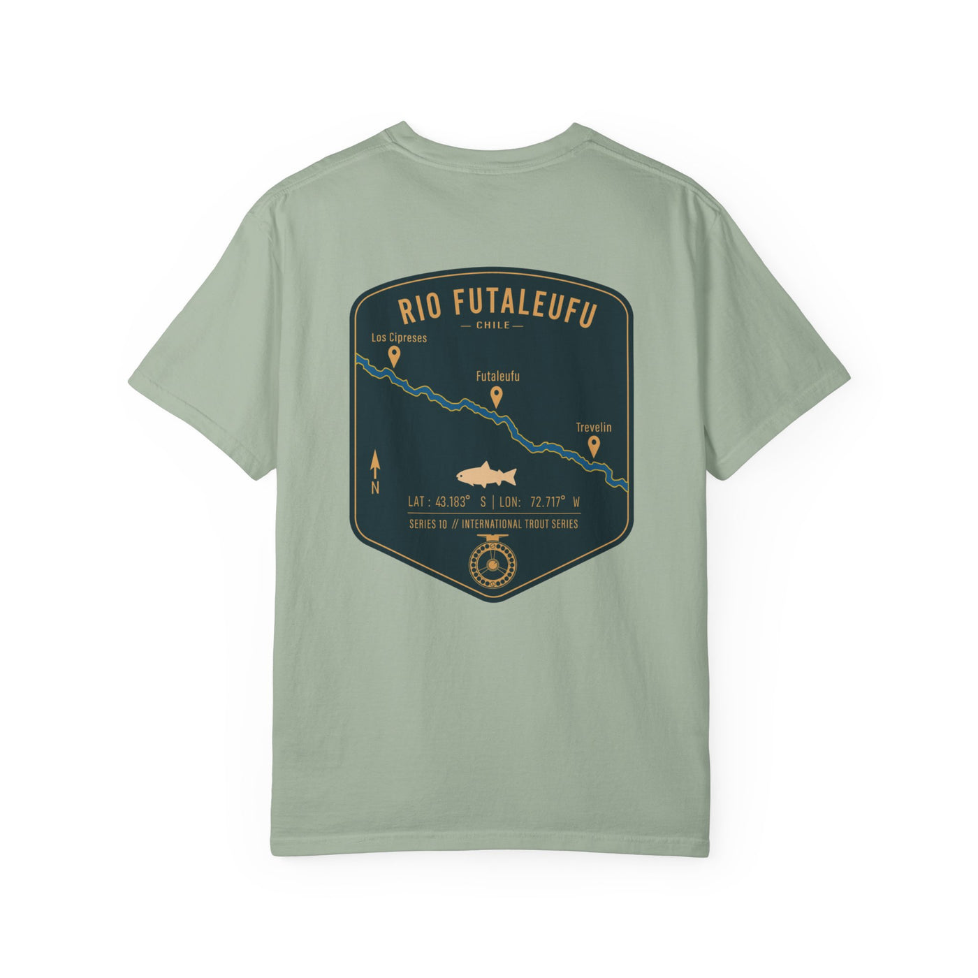 Rio Futaleufu Chile Fly Fishing T-Shirt - Patagonia International Trout Series Graphic Tee - Ultimate Gift for Anglers