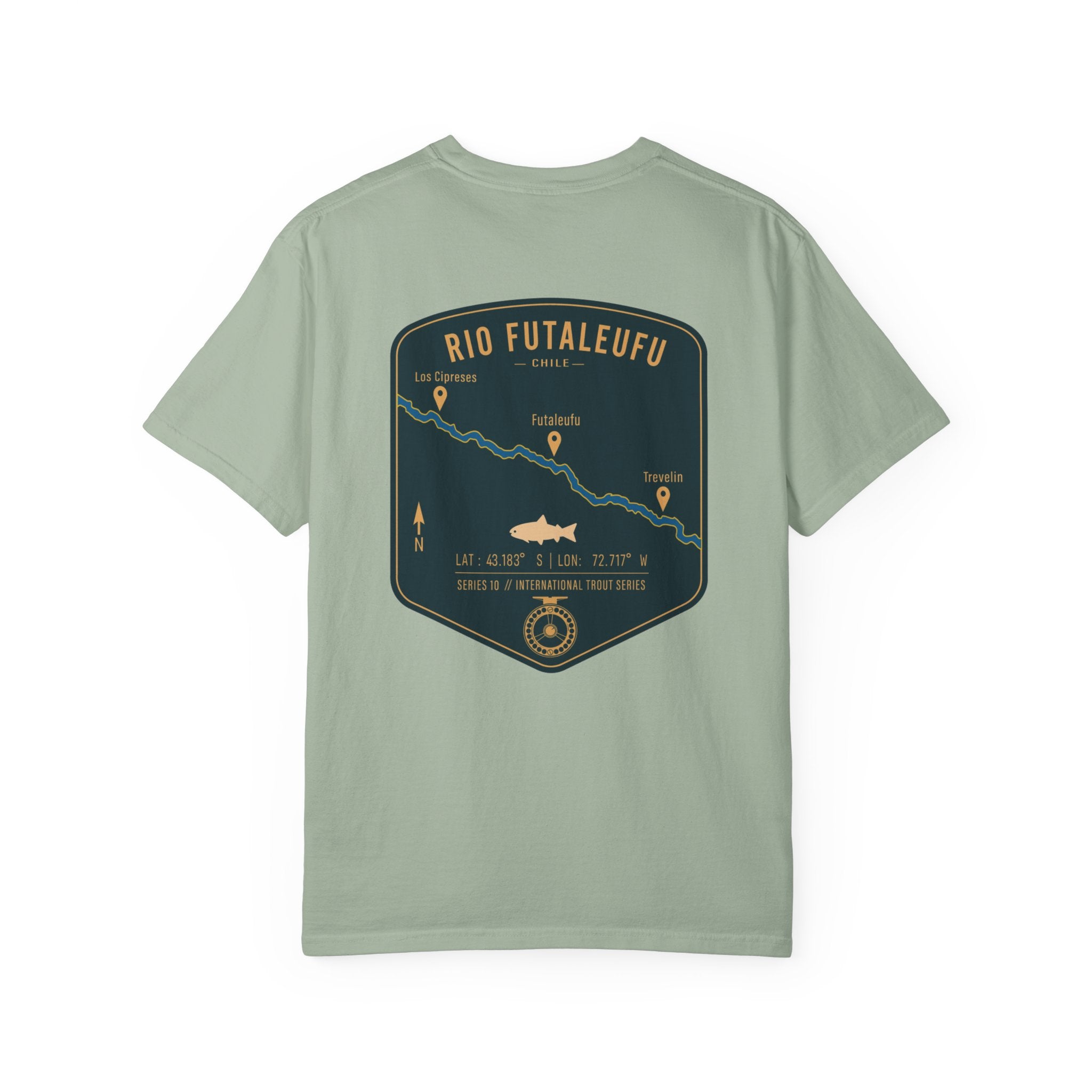Rio Futaleufu Chile Fly Fishing T-Shirt - Patagonia International Trout Series Graphic Tee - Ultimate Gift for Anglers