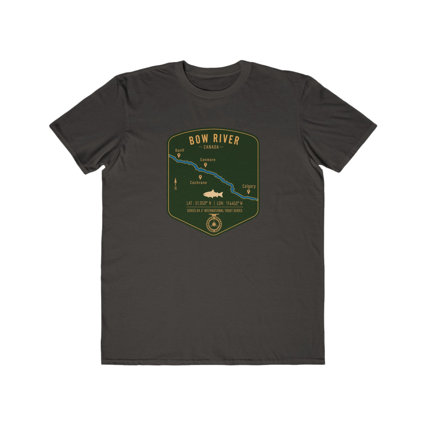 Global Series - Bow River Canada Fishing Map | Lightweight Cotton Trout Tee