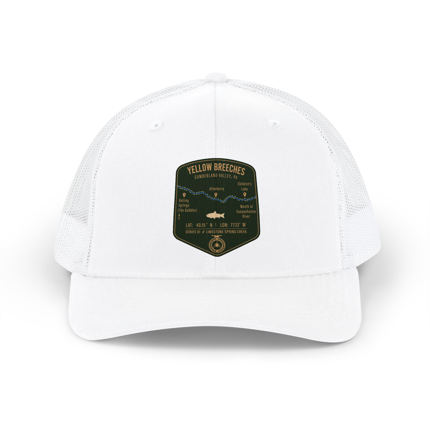 Yellow Breeches Fishing Map Trucker Hat | Richardson 112
