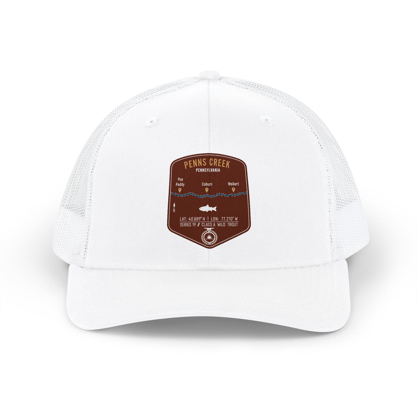 Penns Creek Fishing Map Trucker Hat | Richardson 112