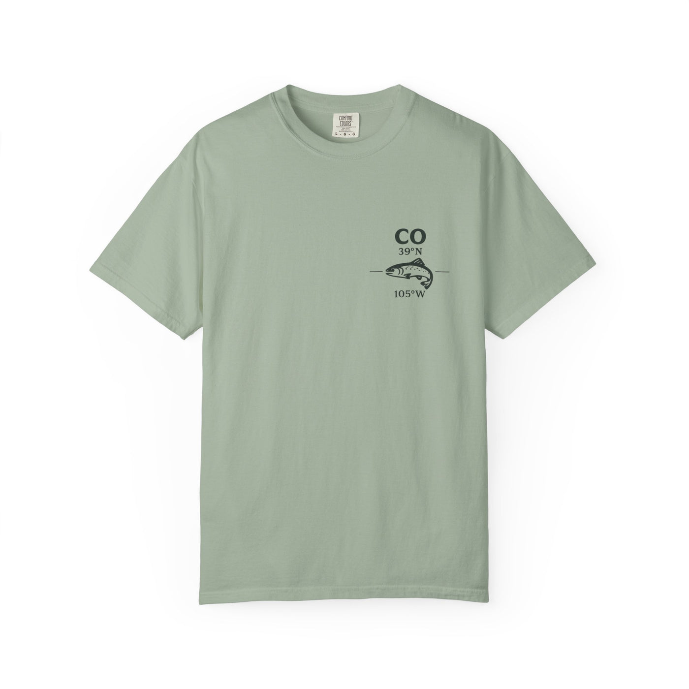 Gunnison River Colorado Fly Fishing T-Shirt - Vintage Black Canyon Map Design - Premium Trout Angler Apparel