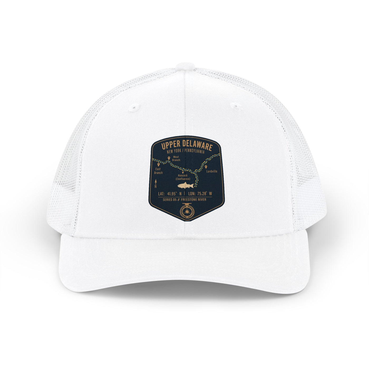Upper Delaware Fishing Map Trucker Hat | Richardson 112