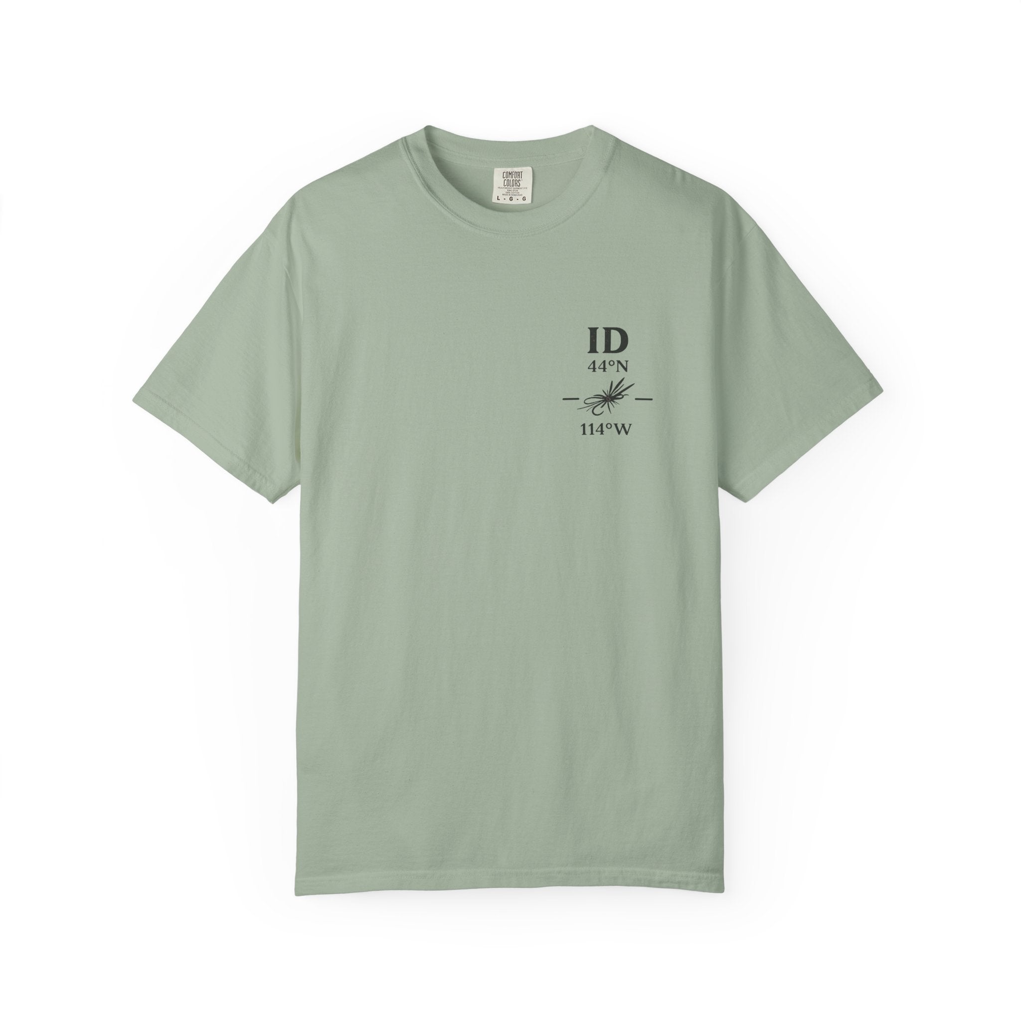 Idaho - State Fly Fishing Badge — Rugged Cotton Tee