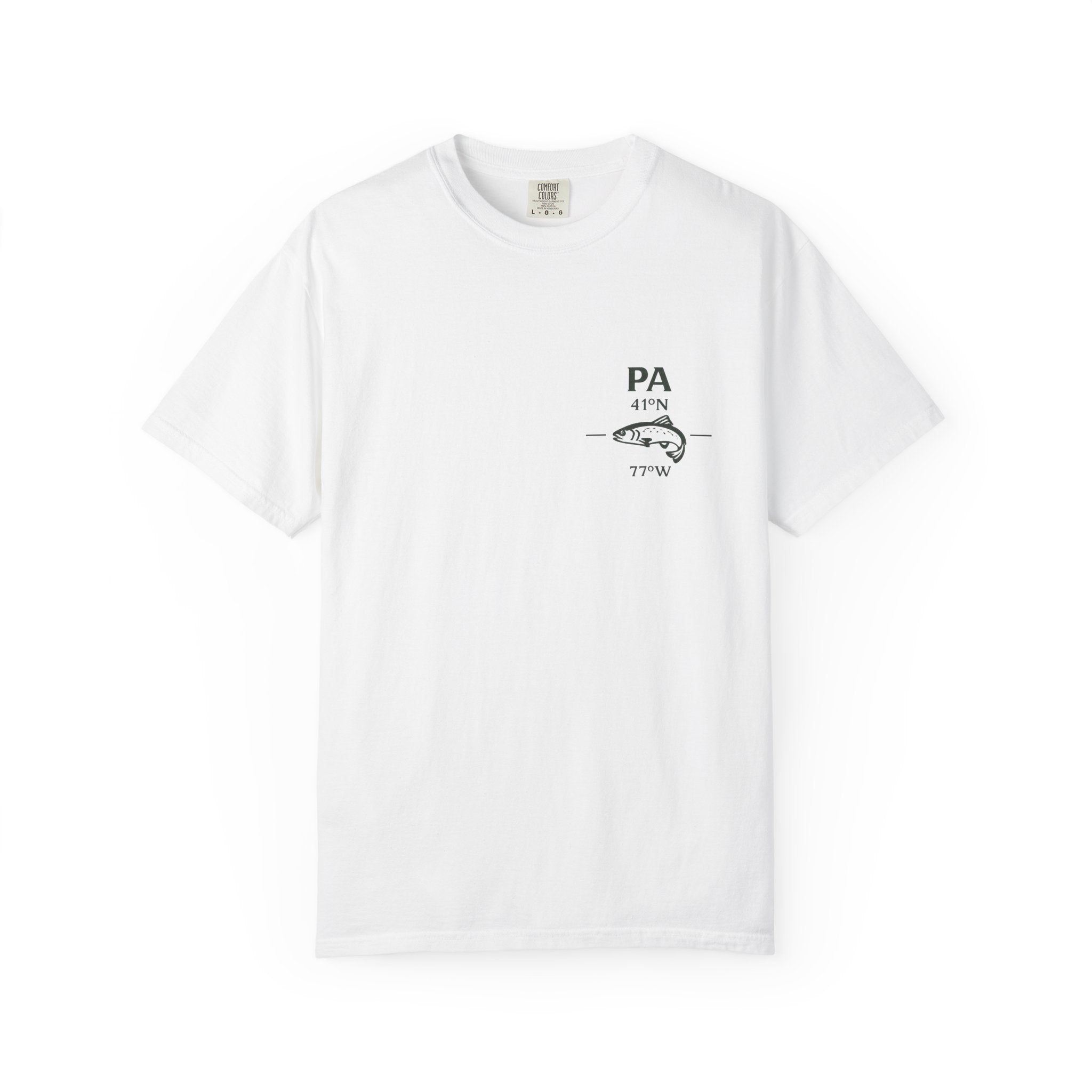 Penns Creek PA Fly Fishing T-Shirt - Vintage Class A Wild Trout Angler Design - Poe Paddy & Coburn Pennsylvania Outdoor Adventure Tee