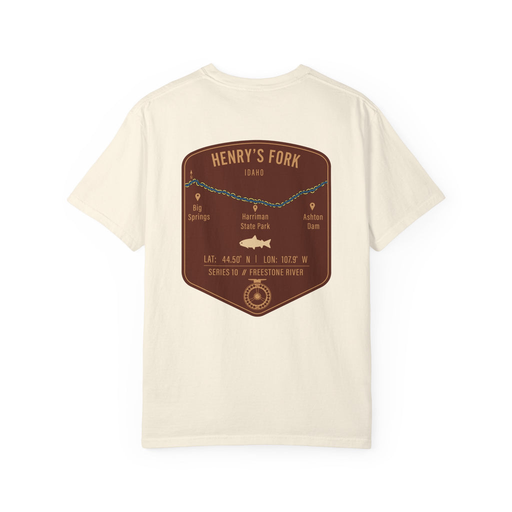 Henry's Fork Idaho Fly Fishing T-Shirt - Premium Vintage Angler Gift & Outdoor Adventure Tee