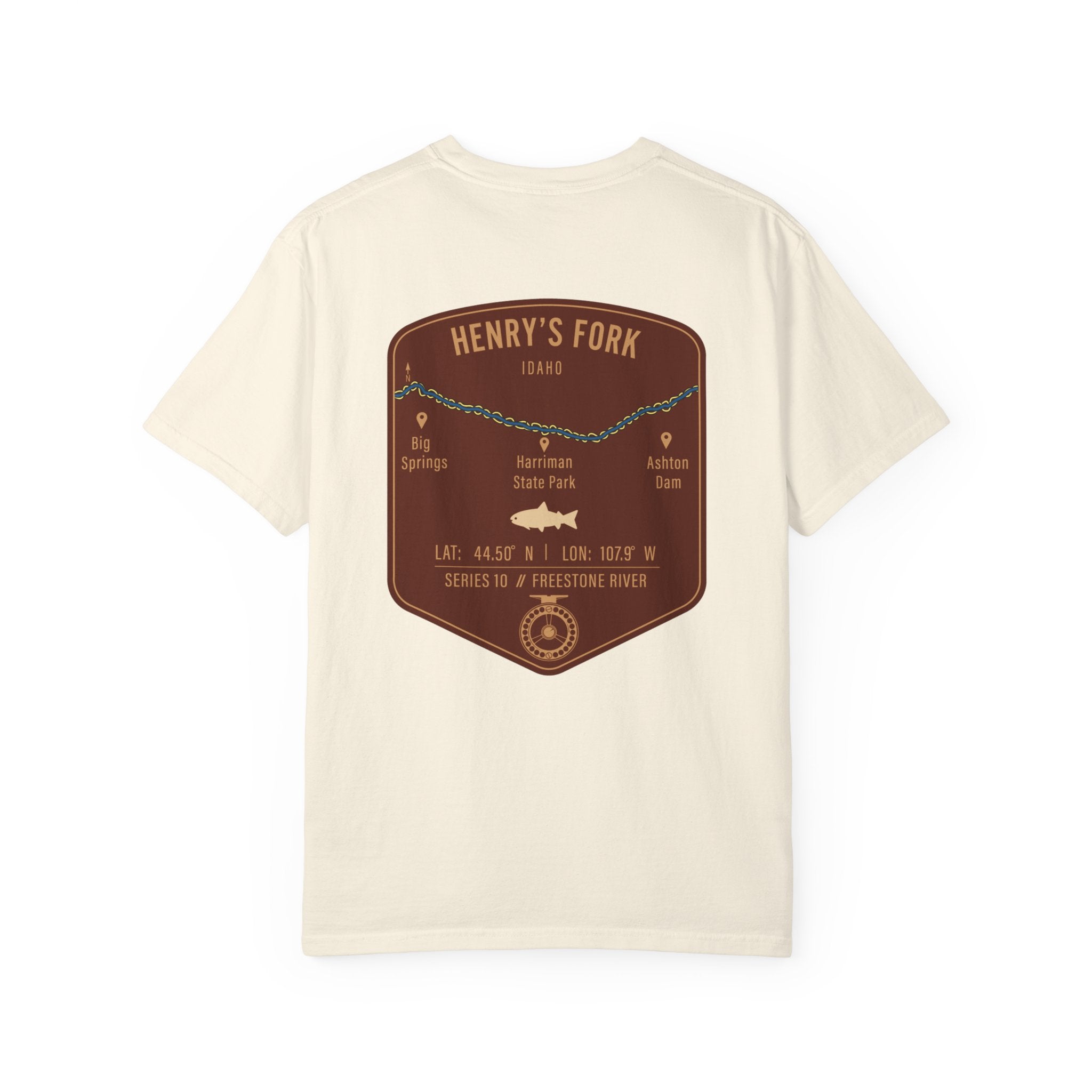 Henry's Fork Idaho Fly Fishing T-Shirt - Premium Vintage Angler Gift & Outdoor Adventure Tee