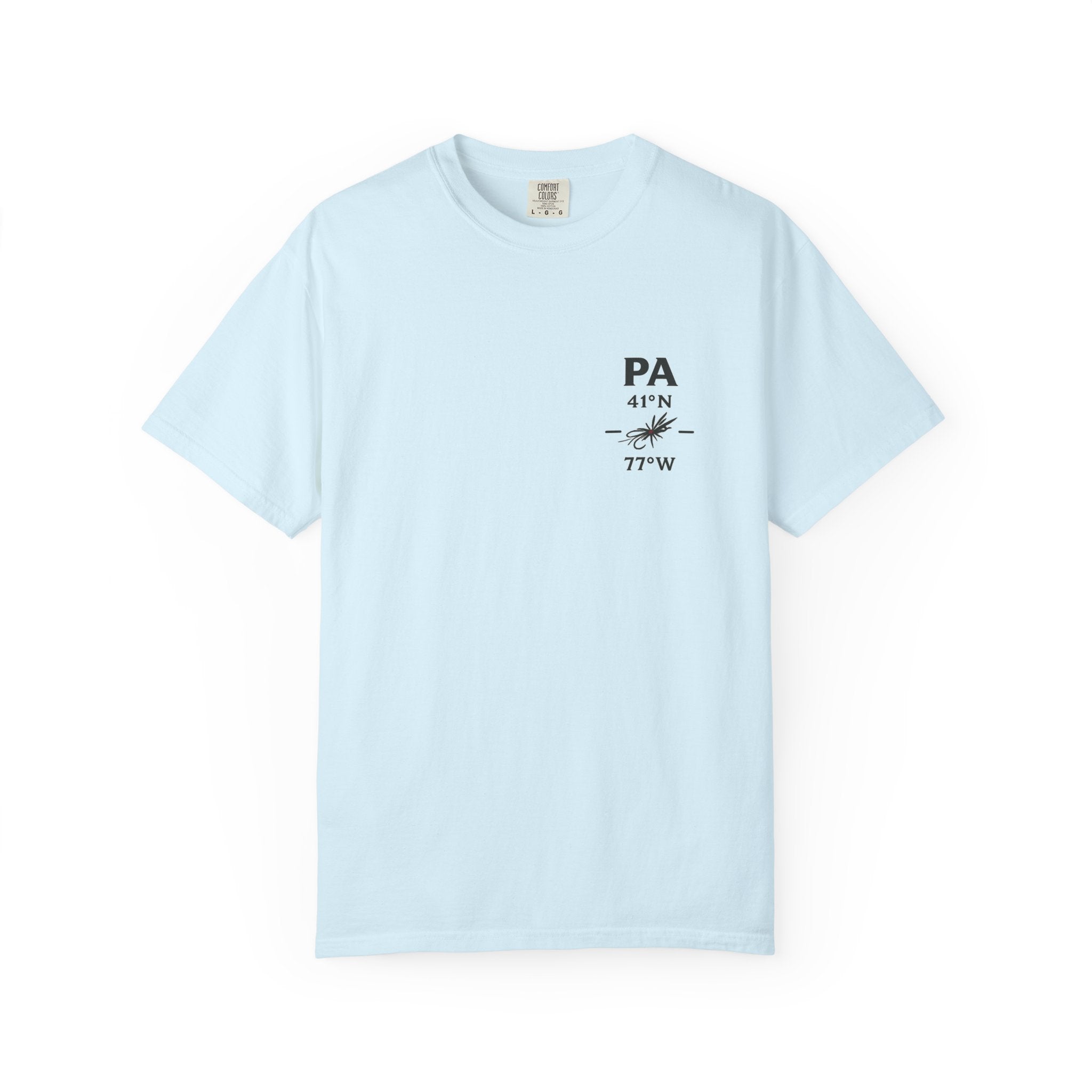 Pennsylvania - State Fly Fishing Badge — Rugged Cotton Tee