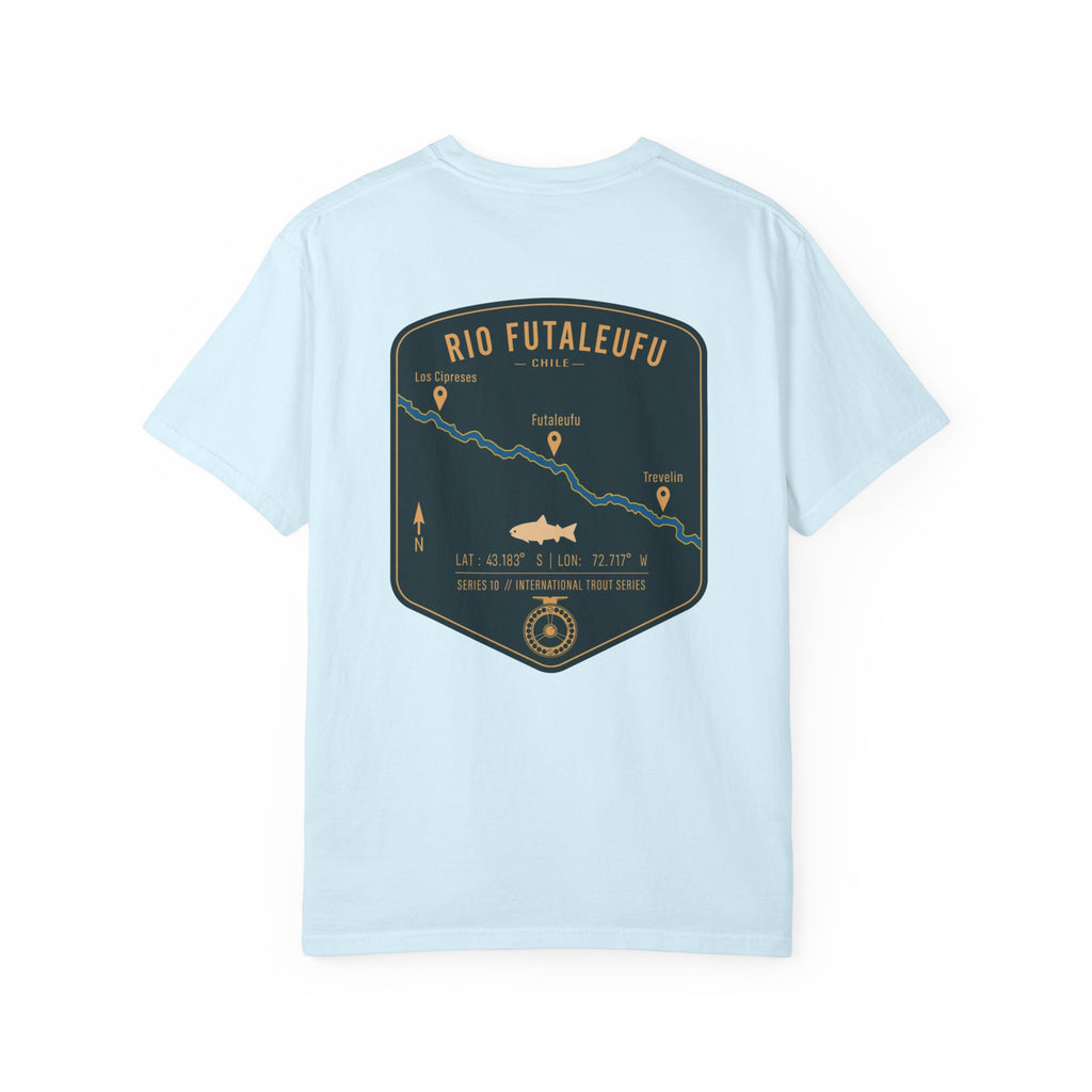 Rio Futaleufu Chile Fly Fishing T-Shirt - Patagonia International Trout Series Graphic Tee - Ultimate Gift for Anglers