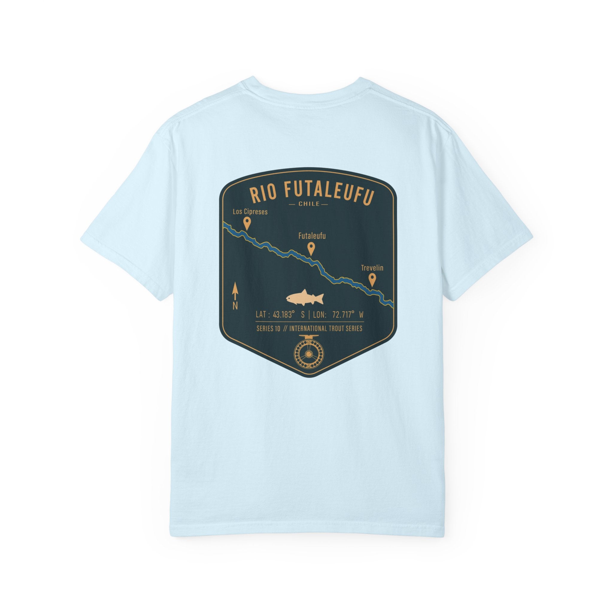 Rio Futaleufu Chile Fly Fishing T-Shirt - Patagonia International Trout Series Graphic Tee - Ultimate Gift for Anglers