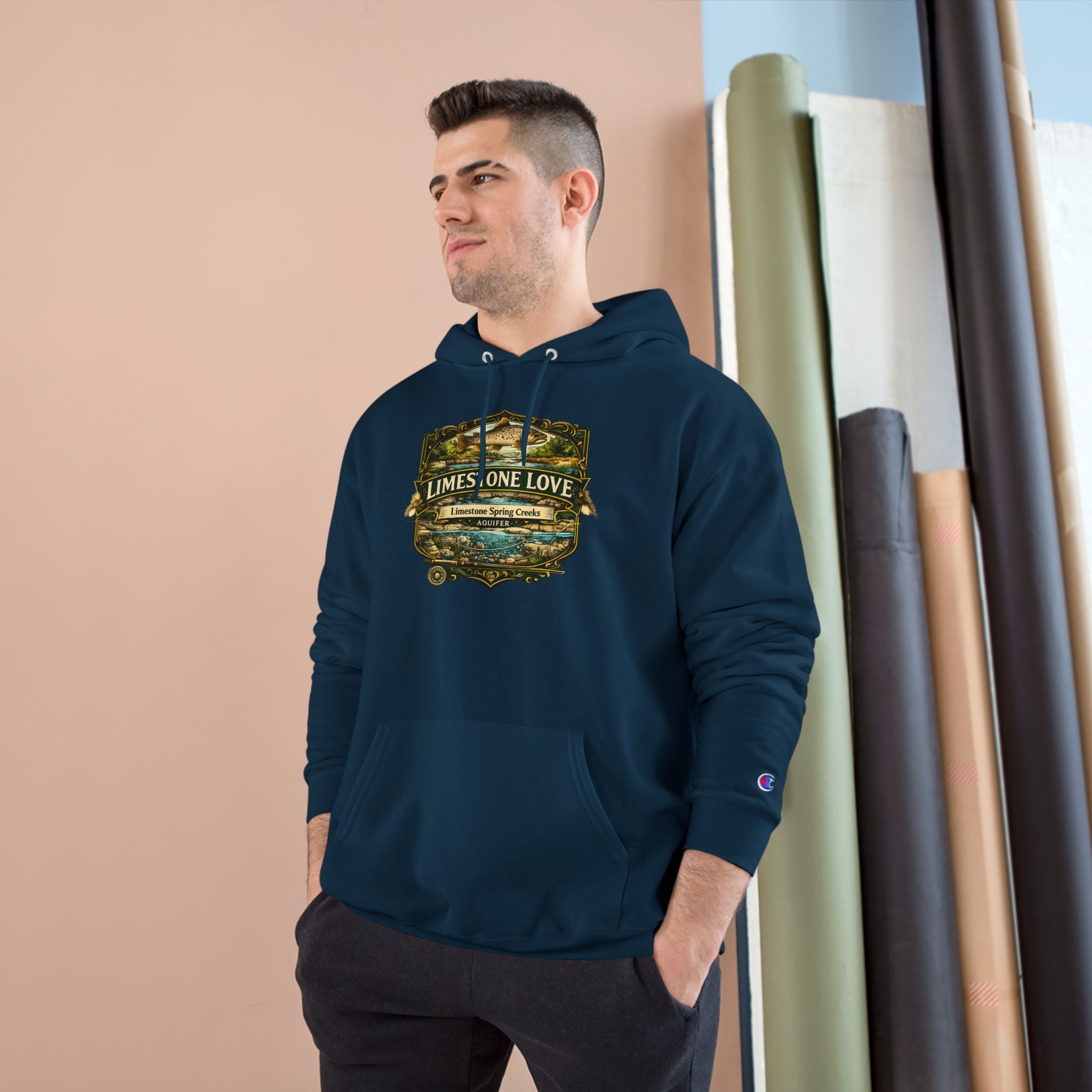 Limestone Love Patch Graphic Hoodie | Outdoor Adventure