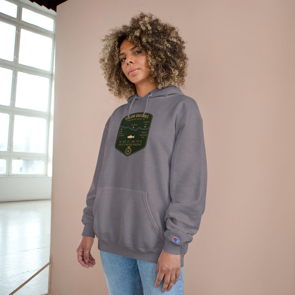 Yellow Breeches Patch Graphic Hoodie | Outdoor Adventure