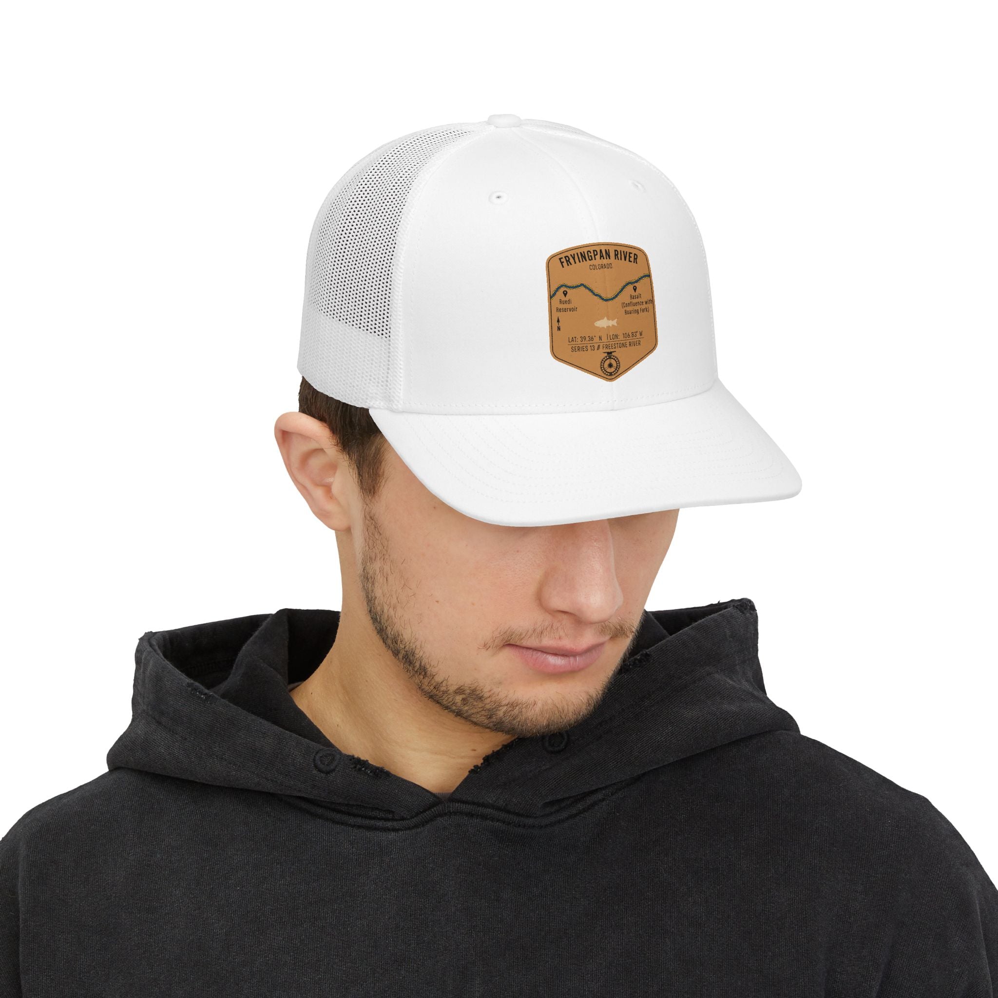 Fryingpan River Fishing Map Trucker Hat | Richardson 112