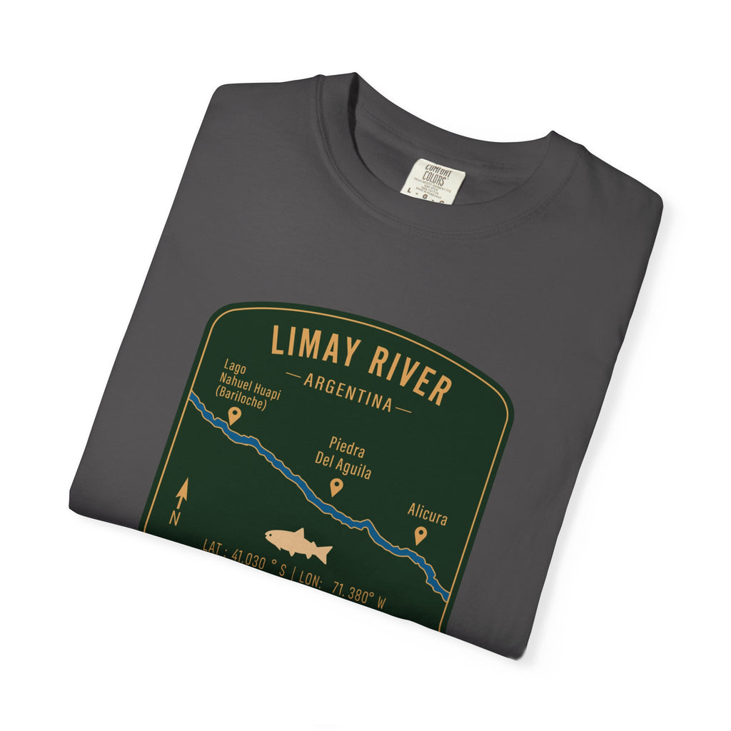 Global Series - Limay River Argentina Fishing Map | Rugged Cotton Trout Tee