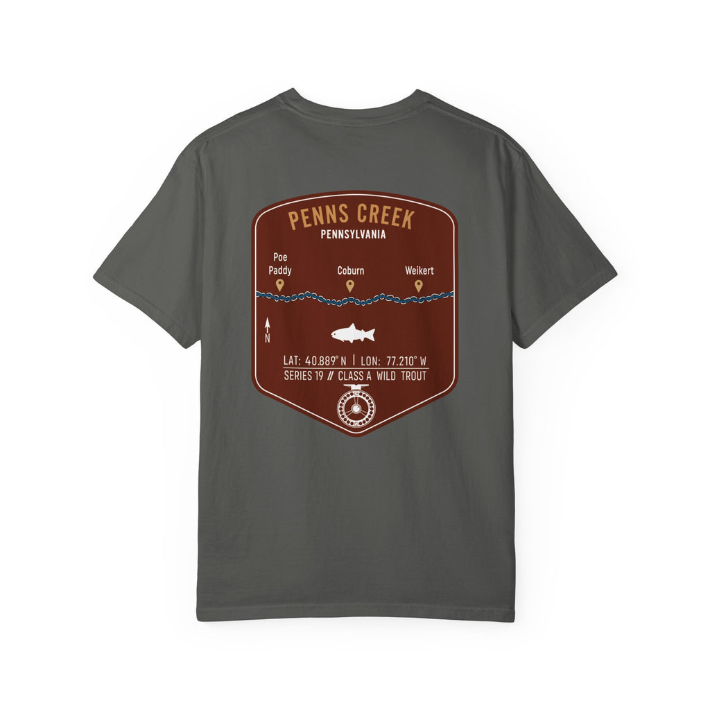 Penns Creek PA Fly Fishing T-Shirt - Vintage Class A Wild Trout Angler Design - Poe Paddy & Coburn Pennsylvania Outdoor Adventure Tee