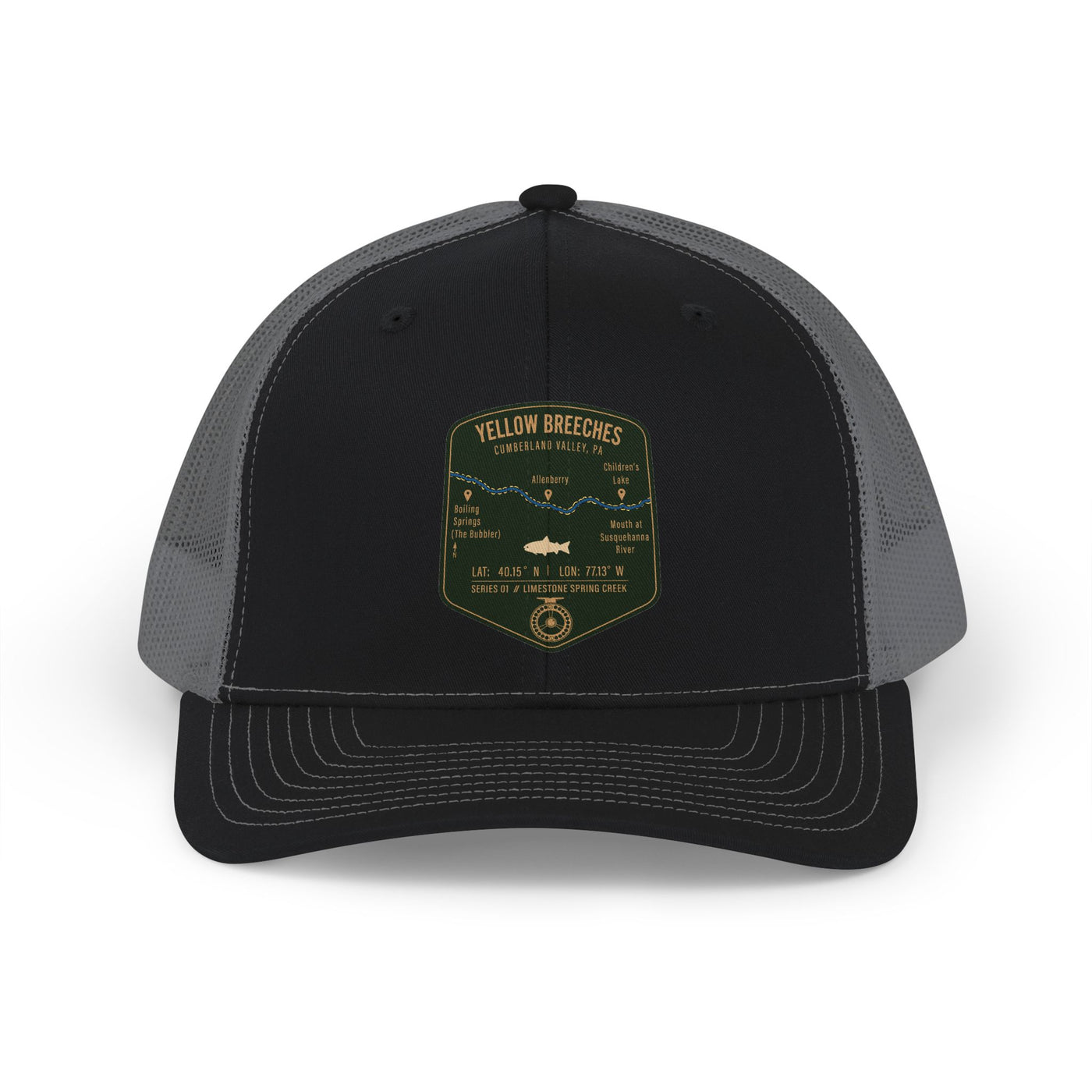Yellow Breeches Fishing Map Trucker Hat | Richardson 112