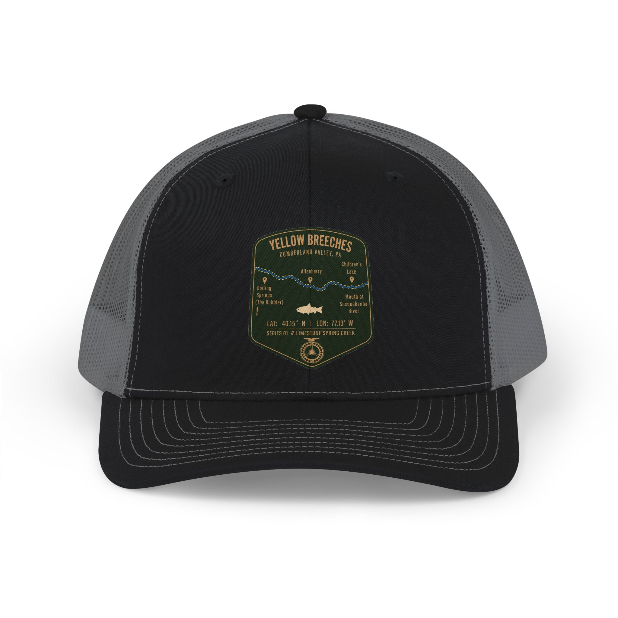 Yellow Breeches Fishing Map Trucker Hat | Richardson 112