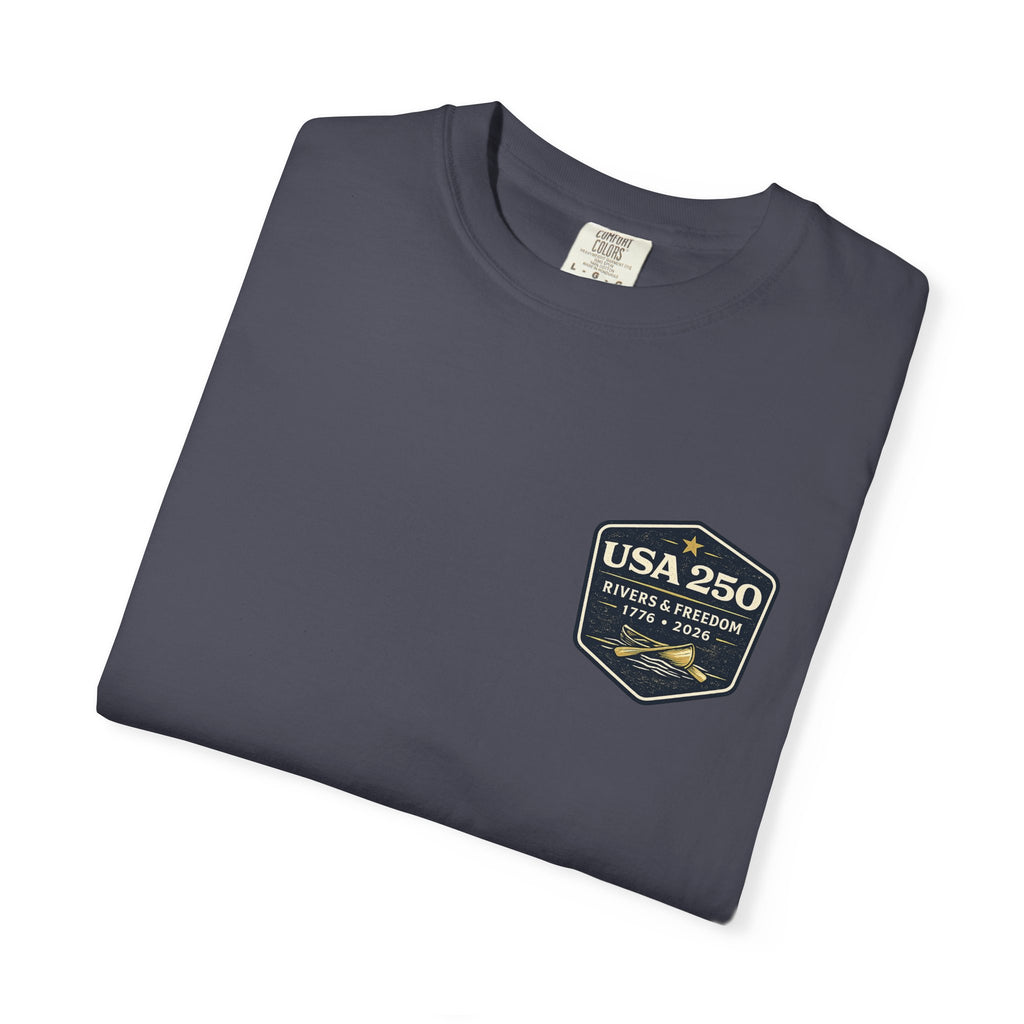USA 250 River Heritage | Dark Back Badge Rugged Cotton Tee