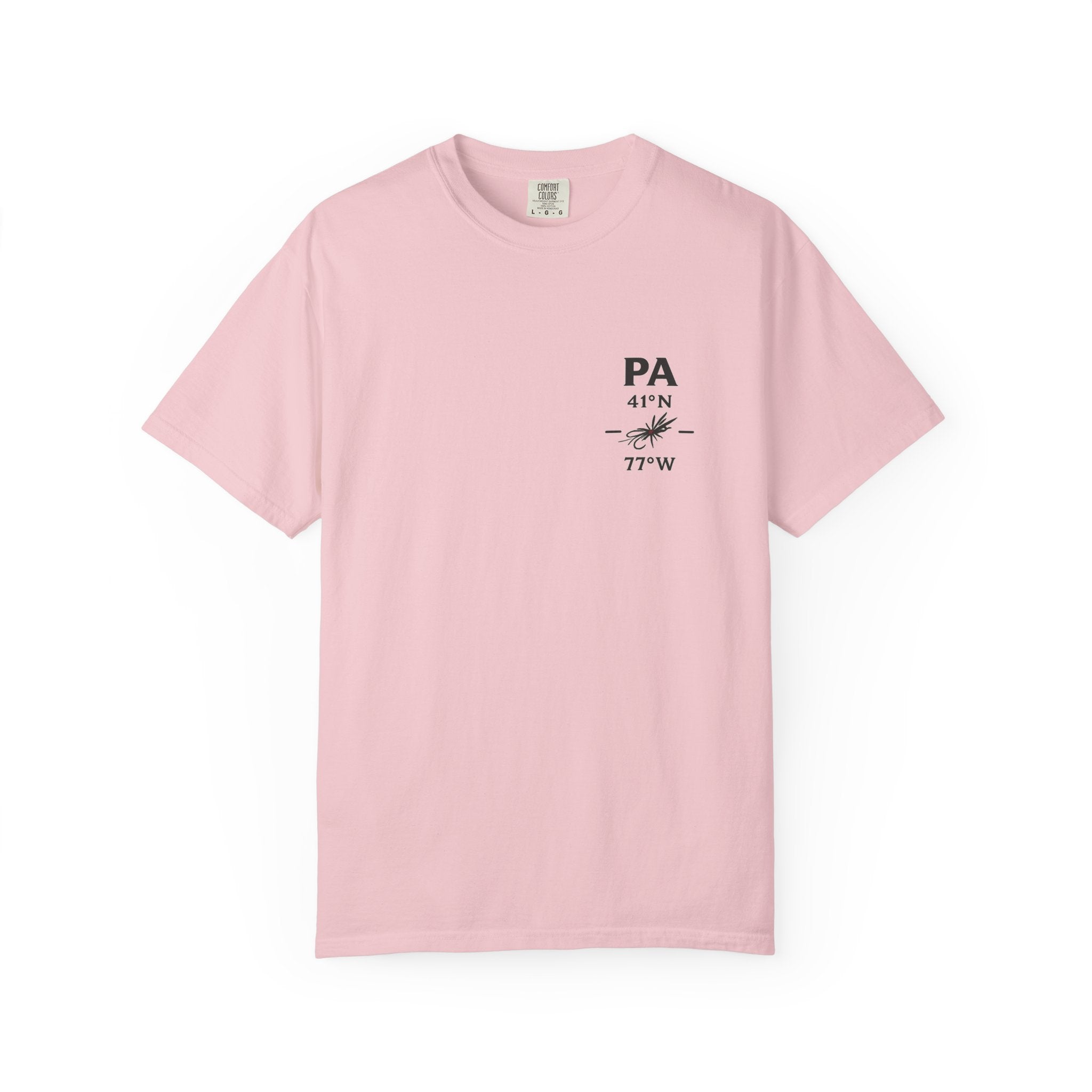 Pennsylvania - State Fly Fishing Badge — Rugged Cotton Tee