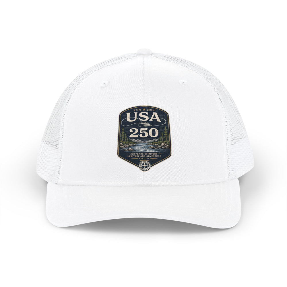 USA 250 River Heritage Trucker Hat | Dark Badge Richardson 112