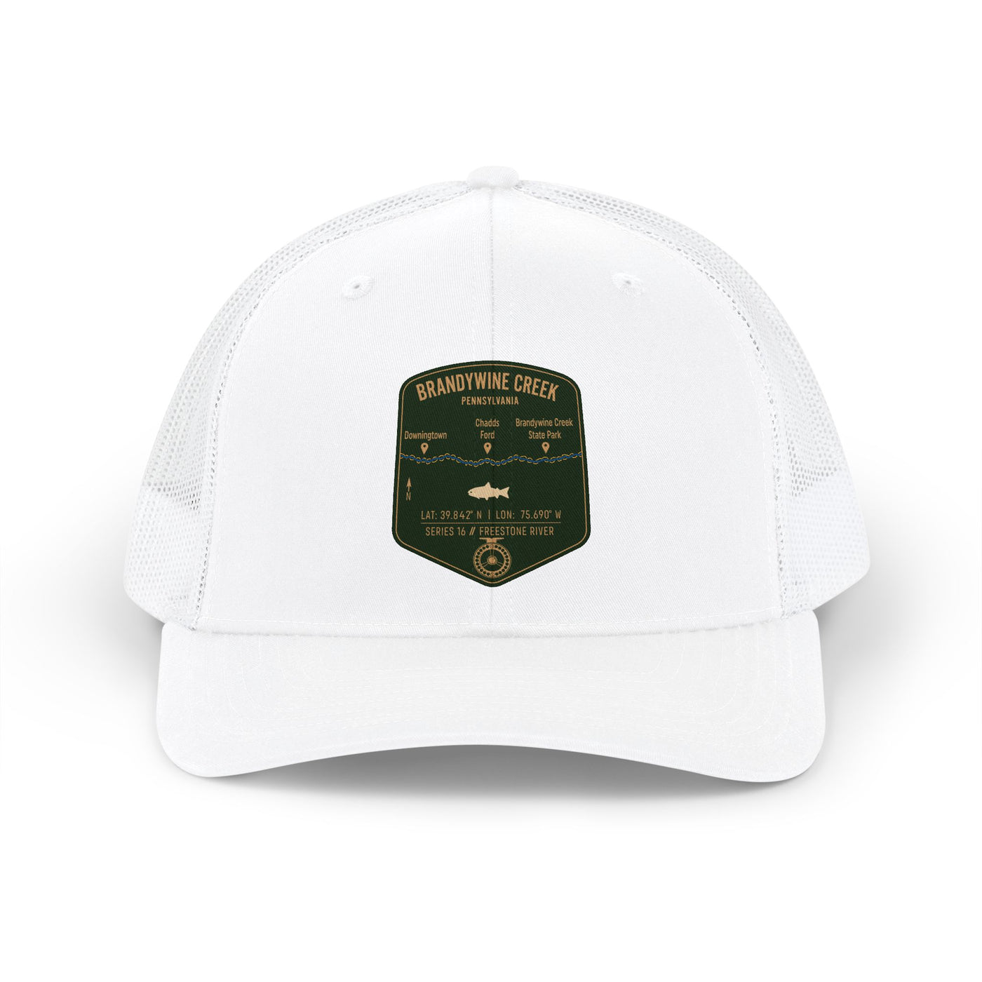Brandywine Creek Fishing Map Trucker Hat | Richardson 112