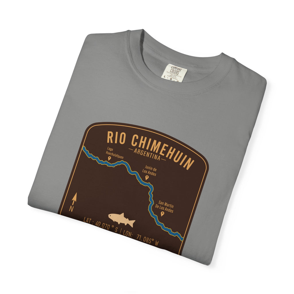 Global Series - Chimehuin River Argentina Fishing Map | Rugged Cotton Trout Tee