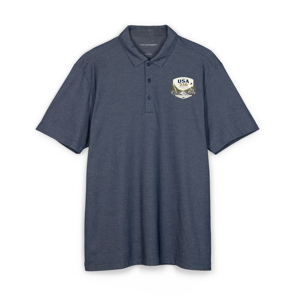 USA 250 River Heritage | Light Badge Port Authority® Fine Pique Blend Polo