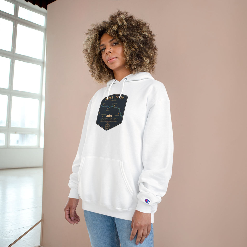 Global Series - River Itchen England Patch Graphic Hoodie | Outdoor Adventure