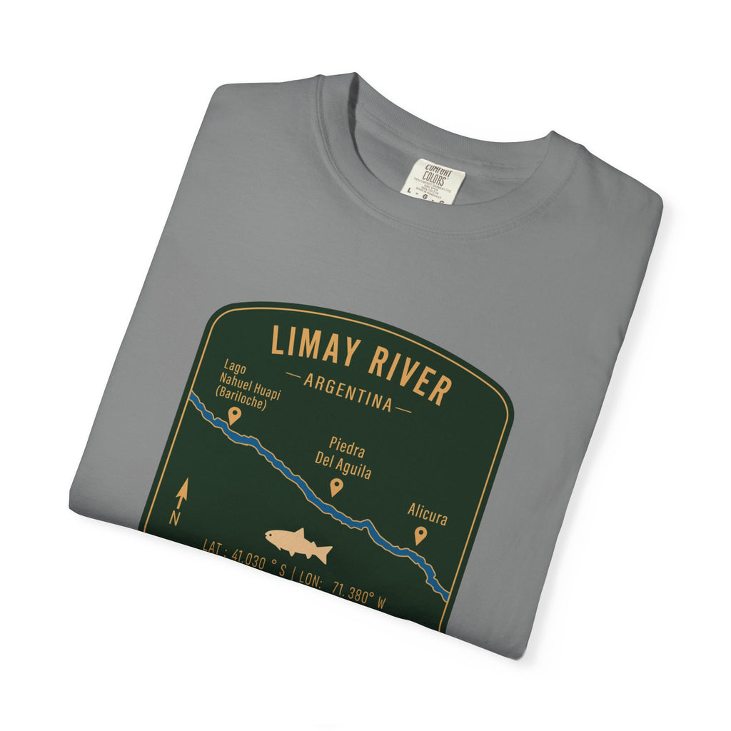 Global Series - Limay River Argentina Fishing Map | Rugged Cotton Trout Tee