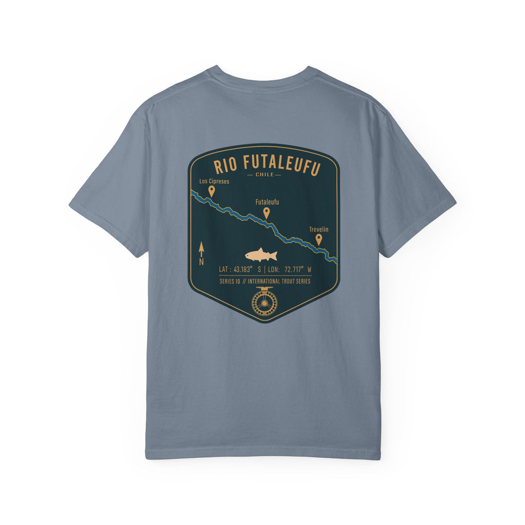 Rio Futaleufu Chile Fly Fishing T-Shirt - Patagonia International Trout Series Graphic Tee - Ultimate Gift for Anglers